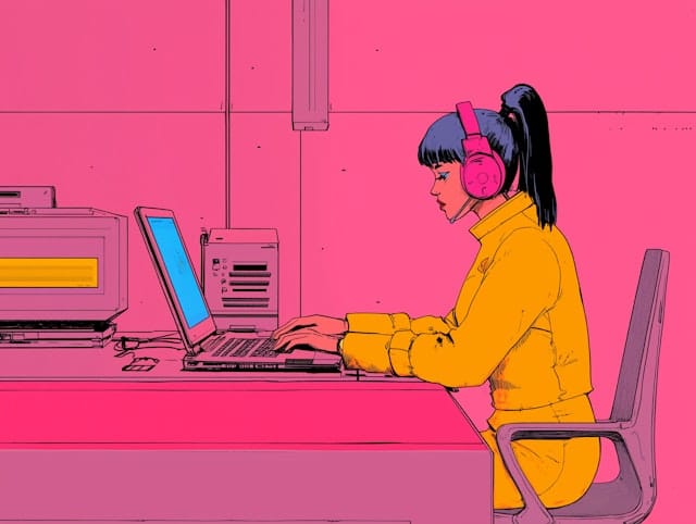 Person Working on Laptop with Pink Headphones.jpeg